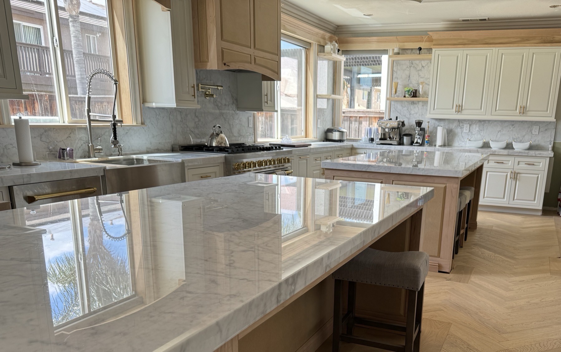 Finished PL Builders kitchen construction work