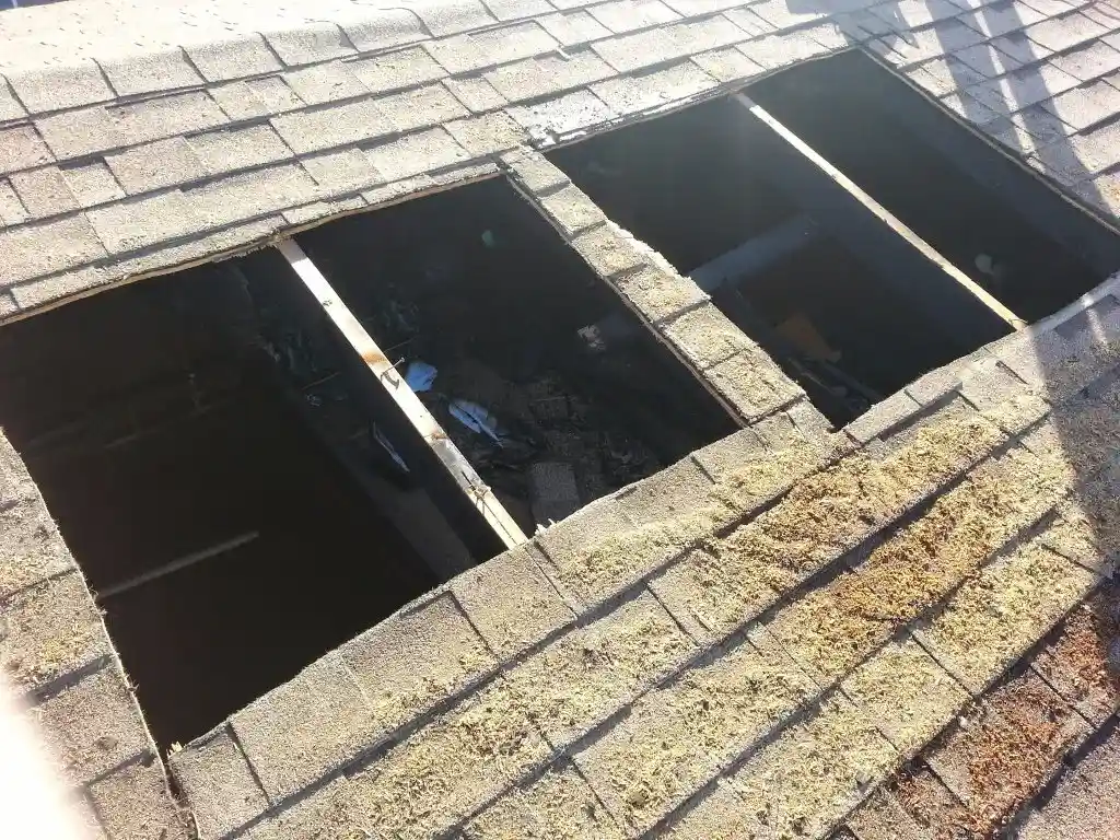 Hesperia fire damage restoration project by PL Builders showing Emergency Fire Board-Up - Hesperia, CA