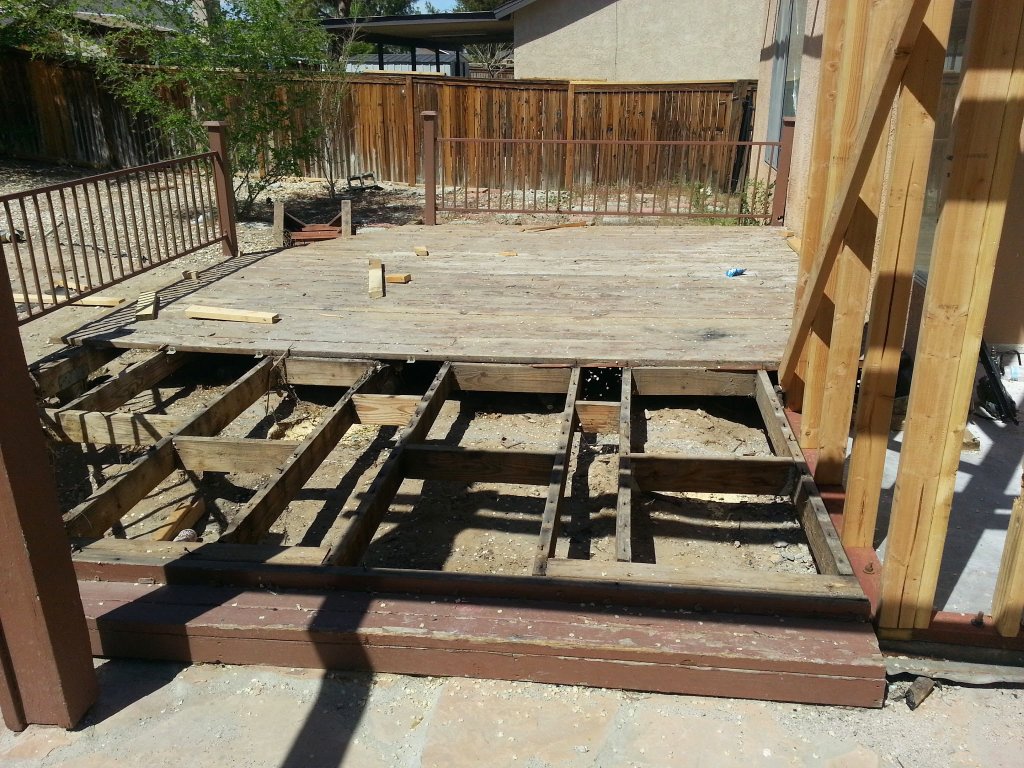 Before: New engineered roof trusses installed after fire damage in Adelanto, CA