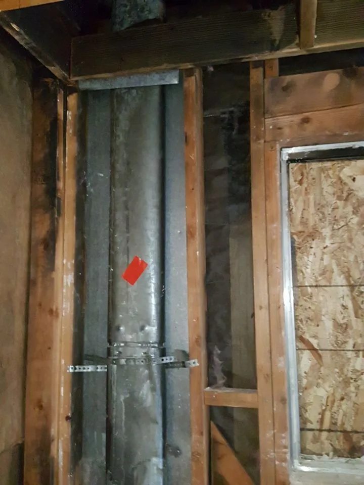 Moisture Meter Inspection Wall Floor Base Testing Exposed Studs from Hemet apartment fire smoke damage restoration documentation - photo 137 of 180