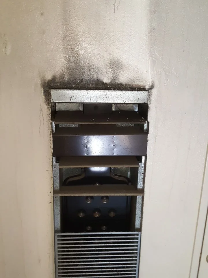Moisture Meter Inspection Wall Floor Base Testing Exposed Studs from Hemet apartment fire smoke damage restoration documentation - photo 142 of 180