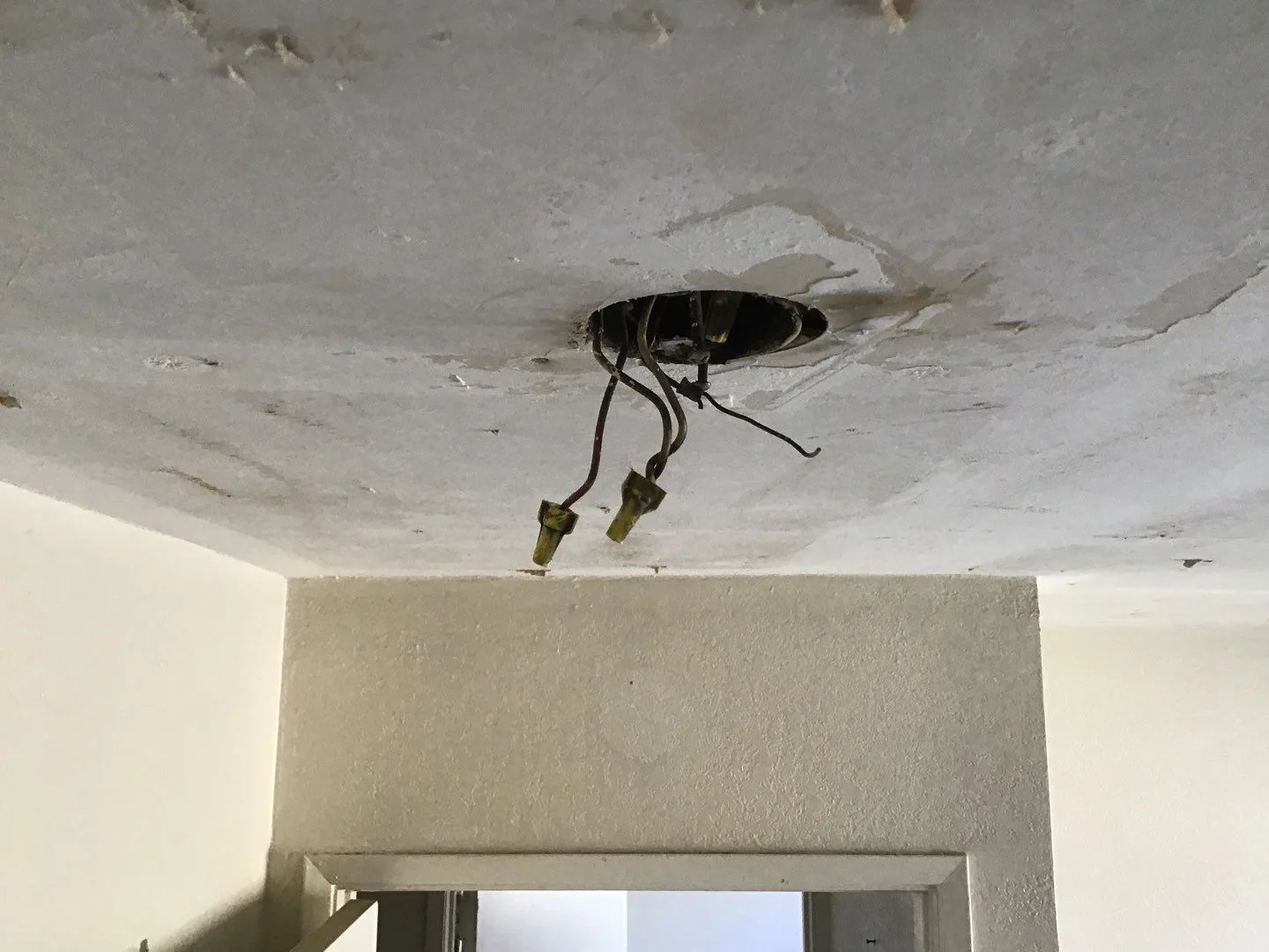 Wall Sampling Insulation Outlet Drywall Opening from Hemet apartment fire smoke damage restoration documentation - photo 150 of 180