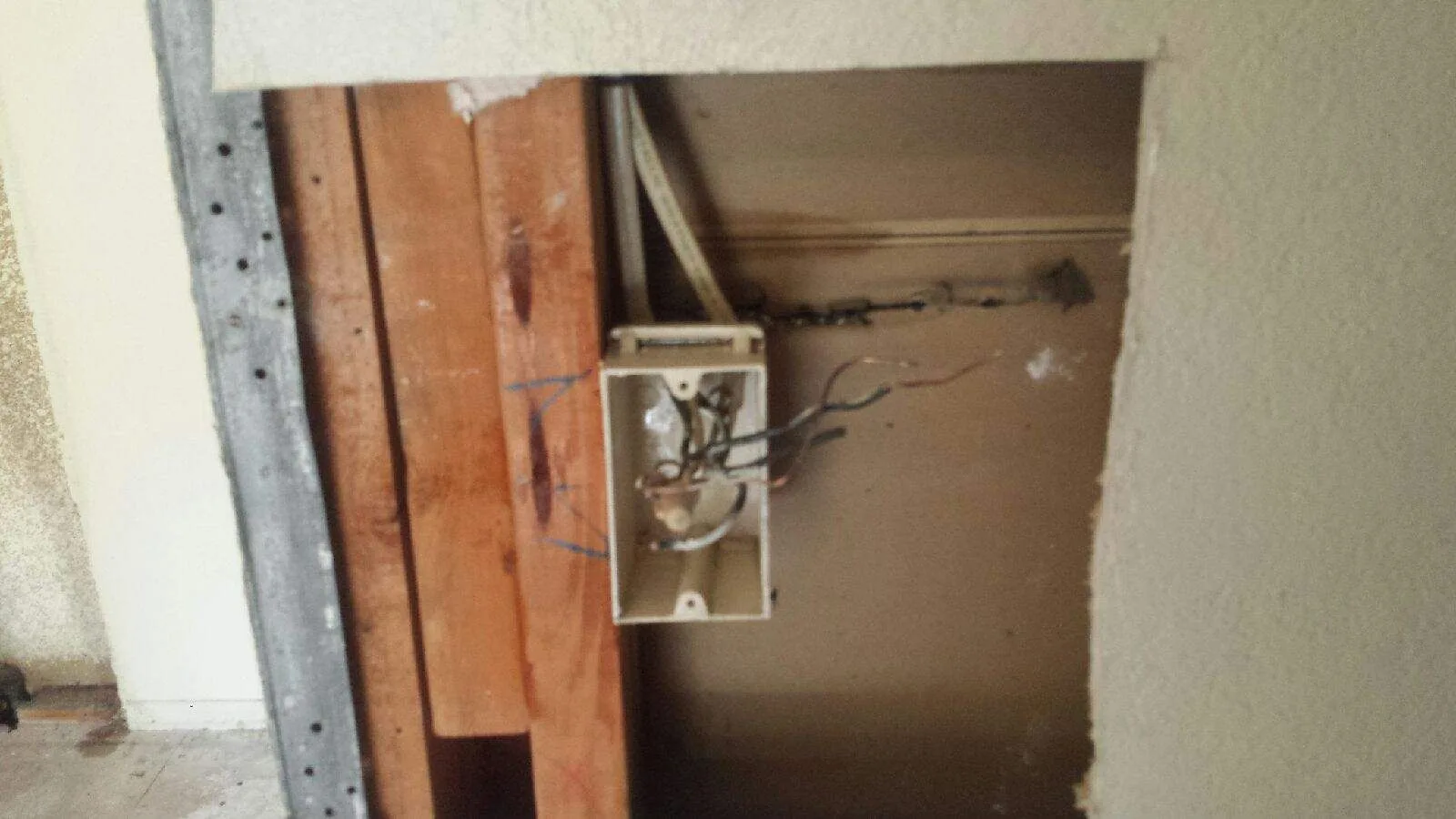Technical Inspection Insulation Removal Wall Cavity from Hemet apartment fire smoke damage restoration documentation - photo 155 of 180