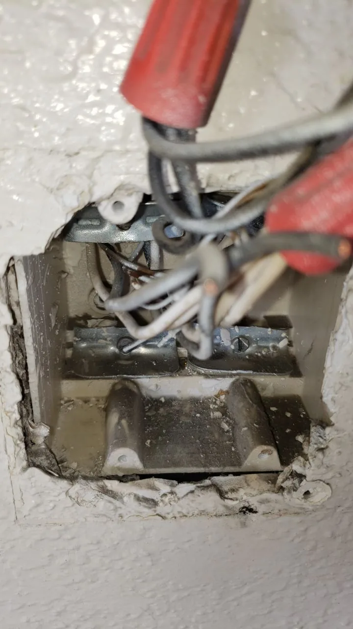 Outlets Switch Boxes Ceiling Fixture Removal from Hemet apartment fire smoke damage restoration documentation - photo 17 of 180