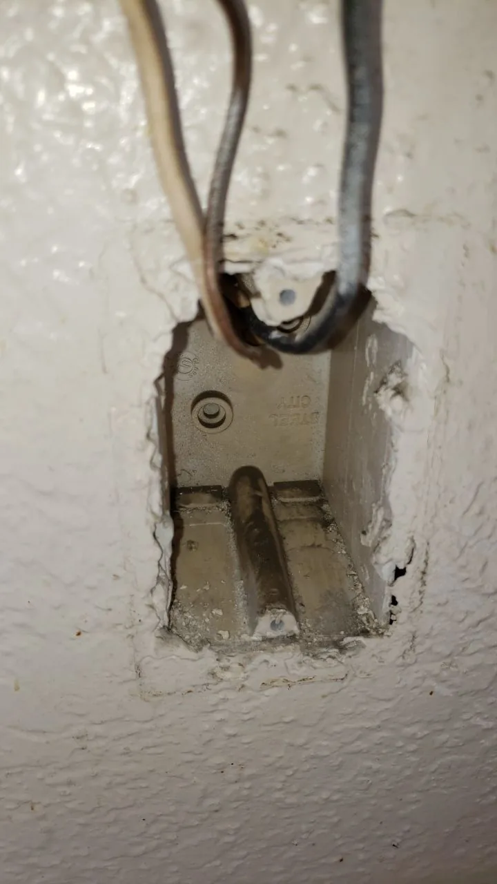Outlets Switch Boxes Ceiling Fixture Removal from Hemet apartment fire smoke damage restoration documentation - photo 18 of 180