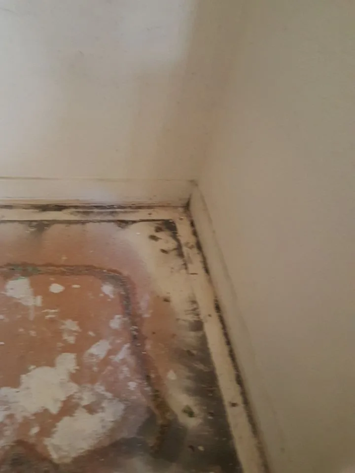 Baseboard Outlet Water Heater Soot from Hemet apartment fire smoke damage restoration documentation - photo 22 of 180