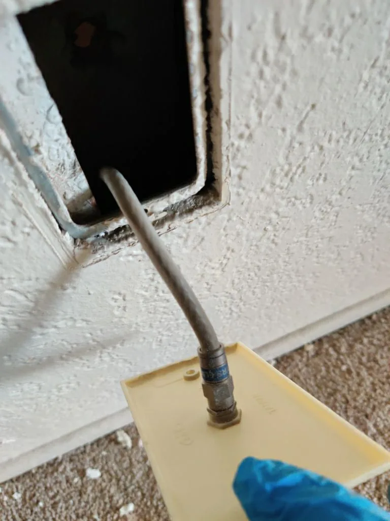 Wall Cavity Floor Baseboard Soot Sampling from Hemet apartment fire smoke damage restoration documentation - photo 29 of 180