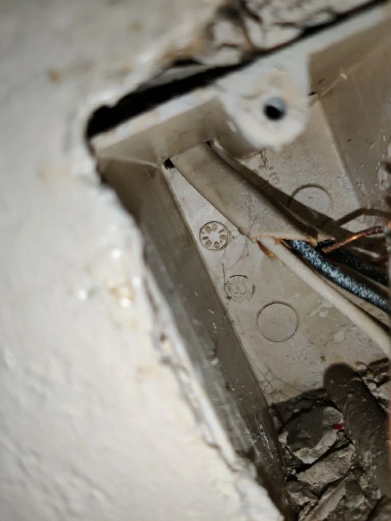 Electrical Box Charred Trusses from Hemet apartment fire smoke damage restoration documentation - photo 34 of 180