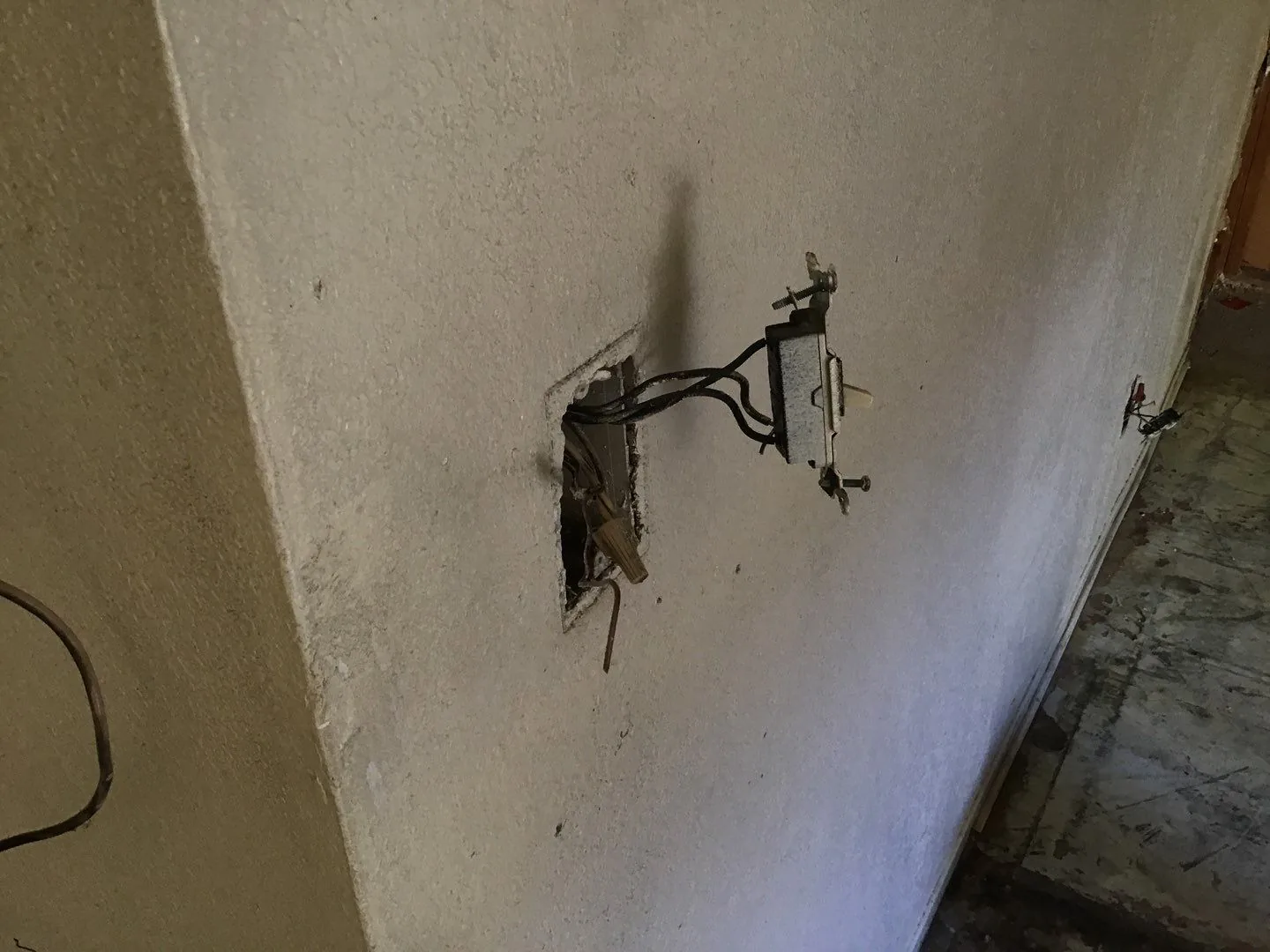 Wall Base Soot Trim Sampling from Hemet apartment fire smoke damage restoration documentation - photo 38 of 180