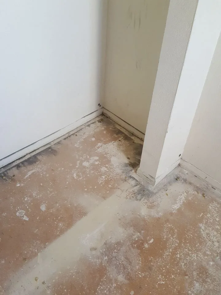 Outlet Wall Opening Water Heater from Hemet apartment fire smoke damage restoration documentation - photo 41 of 180