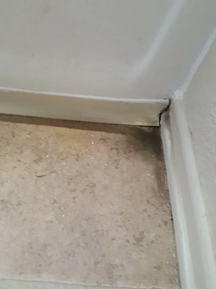 Wall Switch Floor Edge Staining from Hemet apartment fire smoke damage restoration documentation - photo 68 of 180