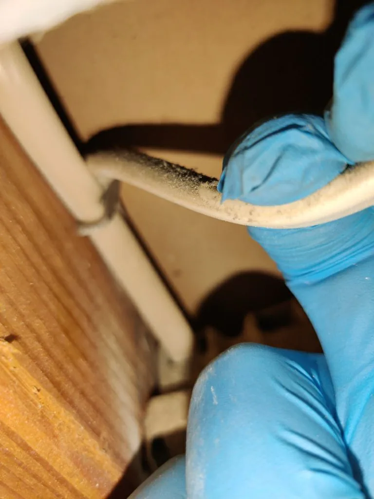 Electrical Junction Box Material Sampling from Hemet apartment fire smoke damage restoration documentation - photo 78 of 180