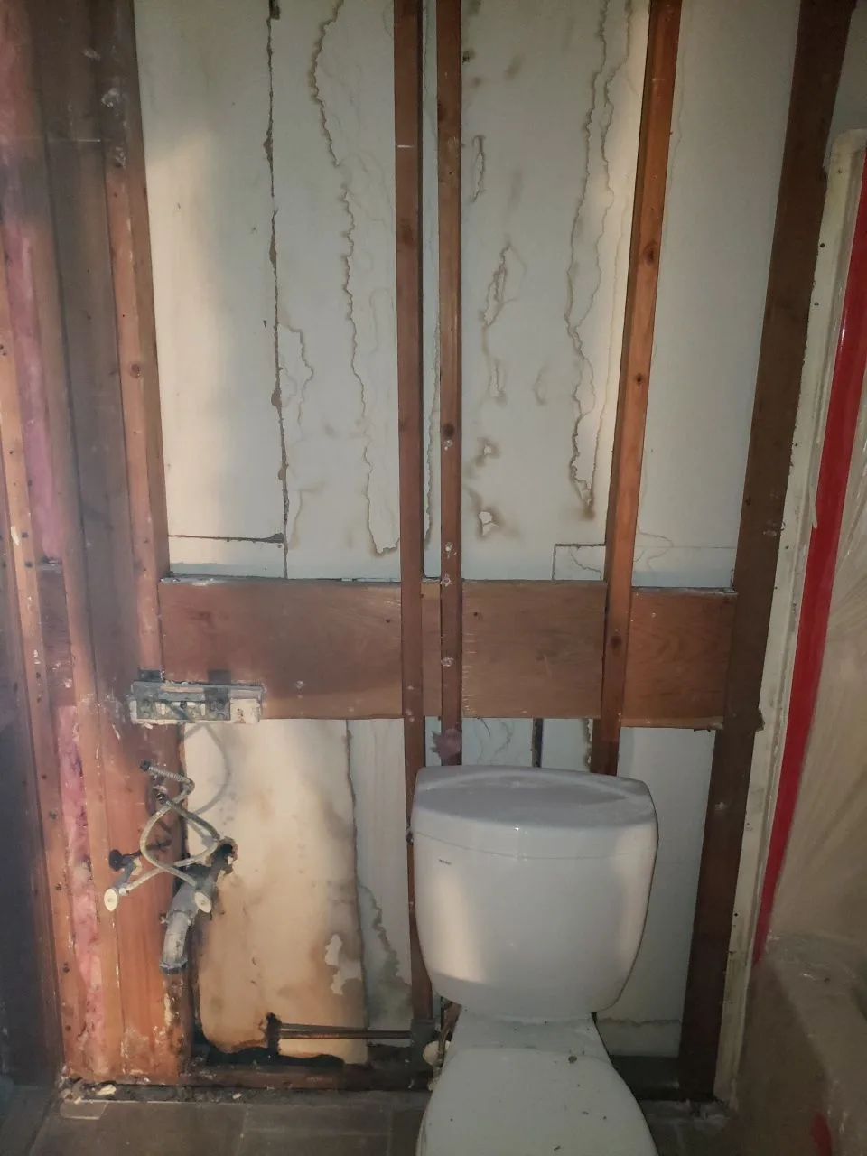 Major Interior Demolition Ceiling Open Framing Insulation Removal from Hemet apartment fire smoke damage restoration documentation - photo 90 of 180
