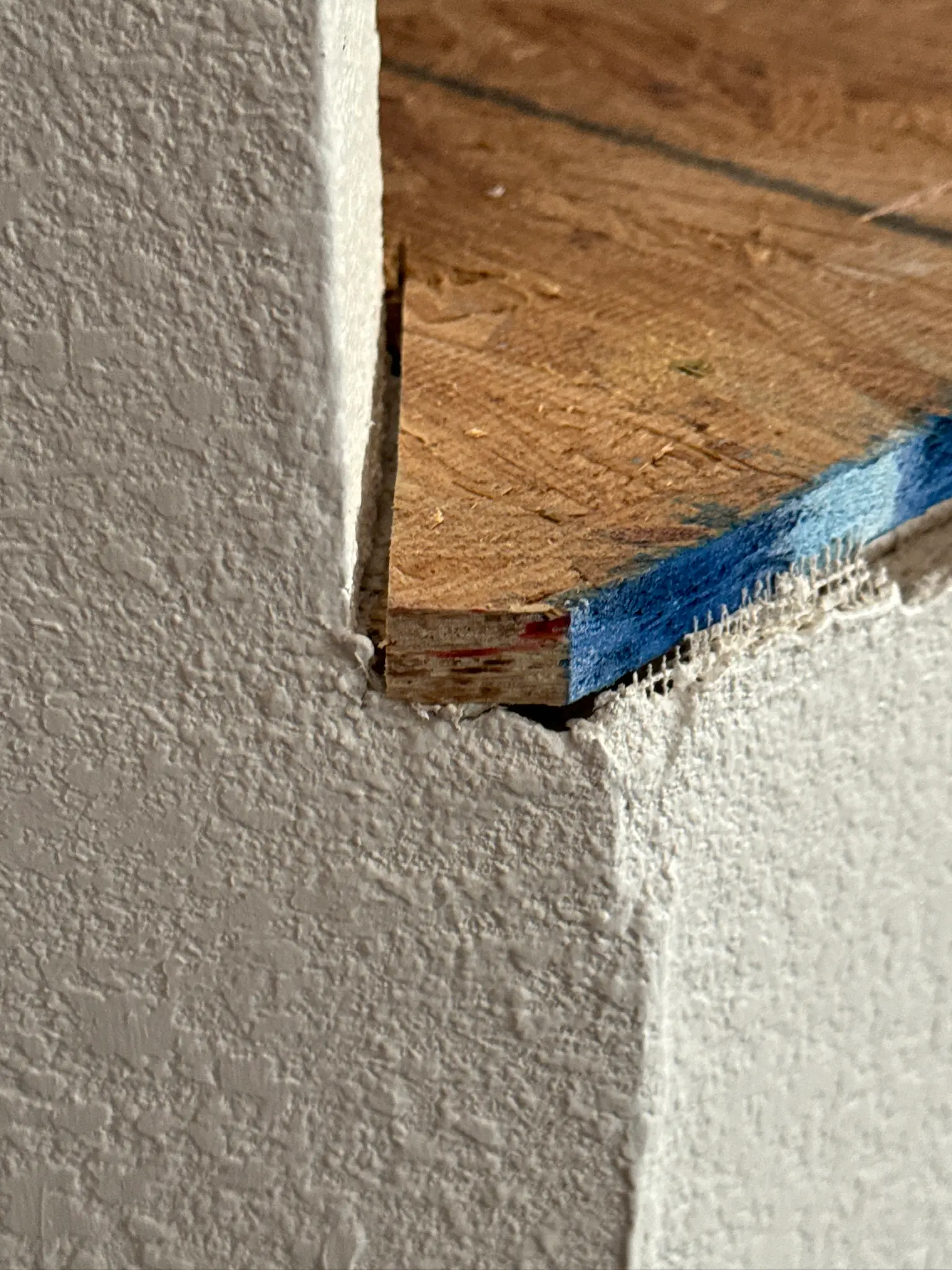 Kitchen repair progress after refrigerator leak 065 during Menifee water damage restoration project by PL Builders
