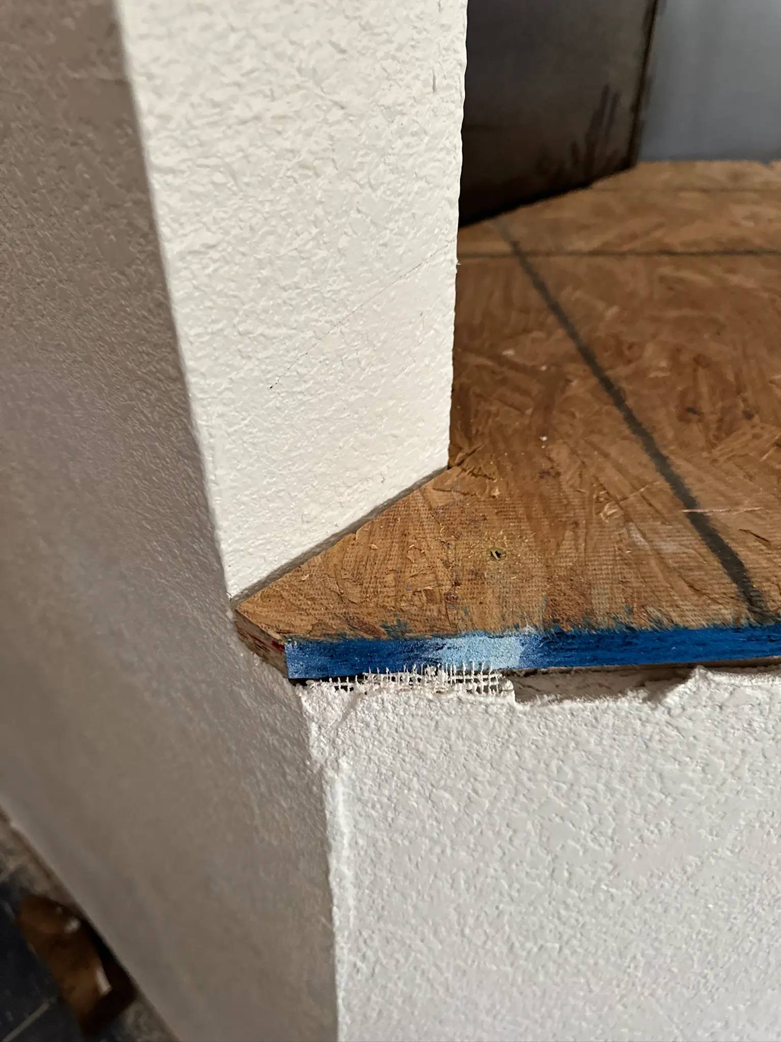 Kitchen repair progress after refrigerator leak 067 during Menifee water damage restoration project by PL Builders