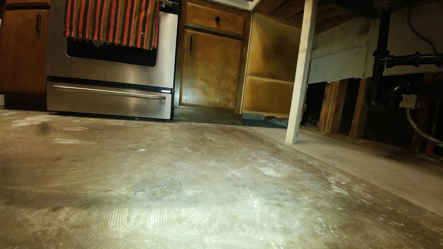 Moreno Valley slab leak kitchen water damage repair project by PL Builders