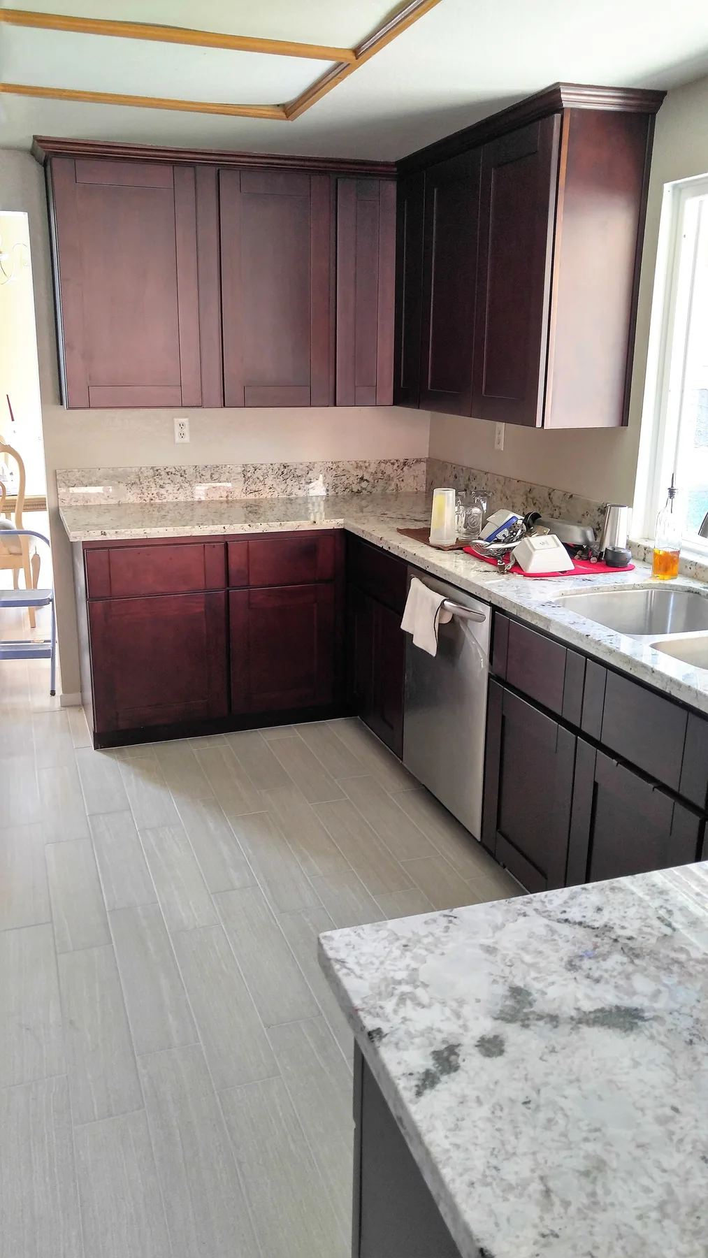 San Jacinto burst pipe kitchen water damage repair project by PL Builders