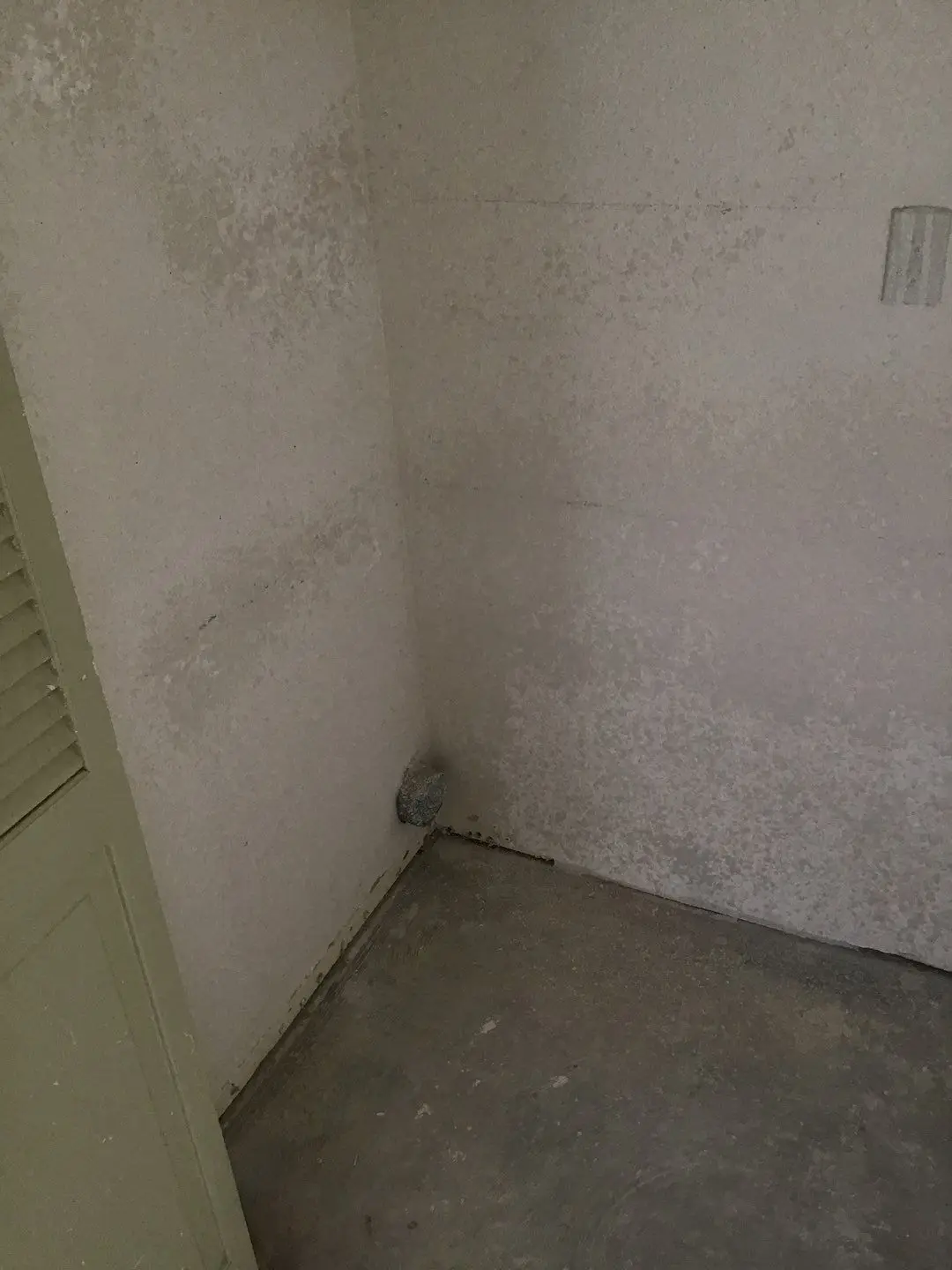 Documented damaged flooring, shower, or wall area 278 during Temecula water damage restoration project by PL Builders