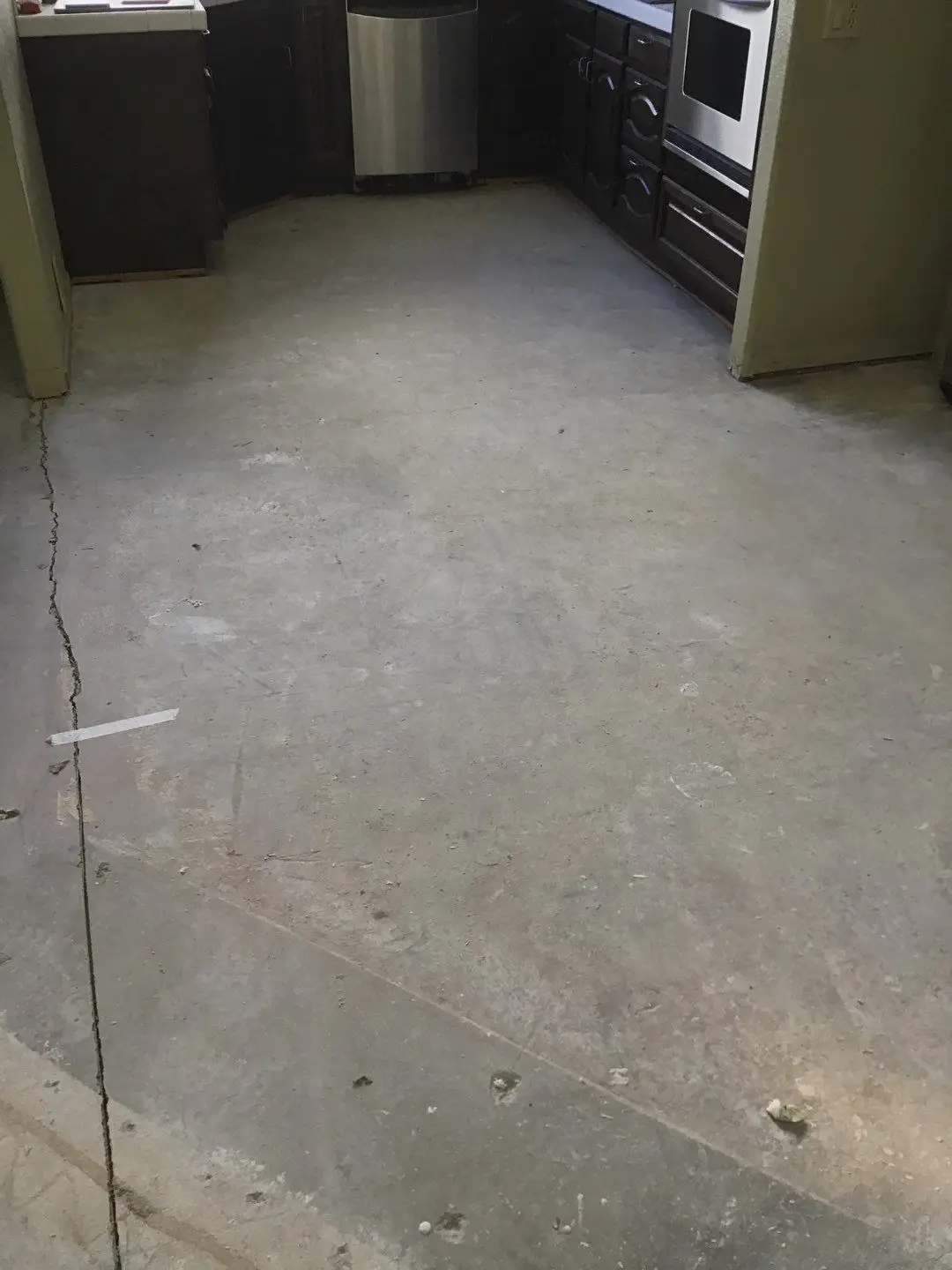 Documented damaged flooring, shower, or wall area 279 during Temecula water damage restoration project by PL Builders