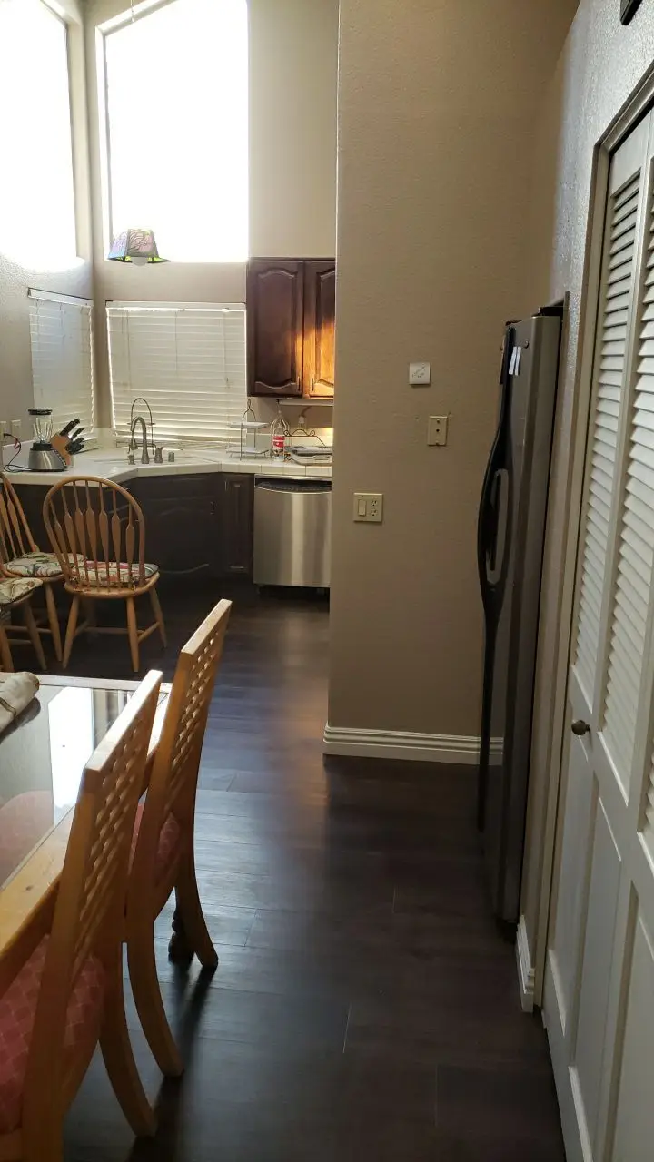 Finished pack-back and repaired area 31 during Temecula water damage restoration project by PL Builders