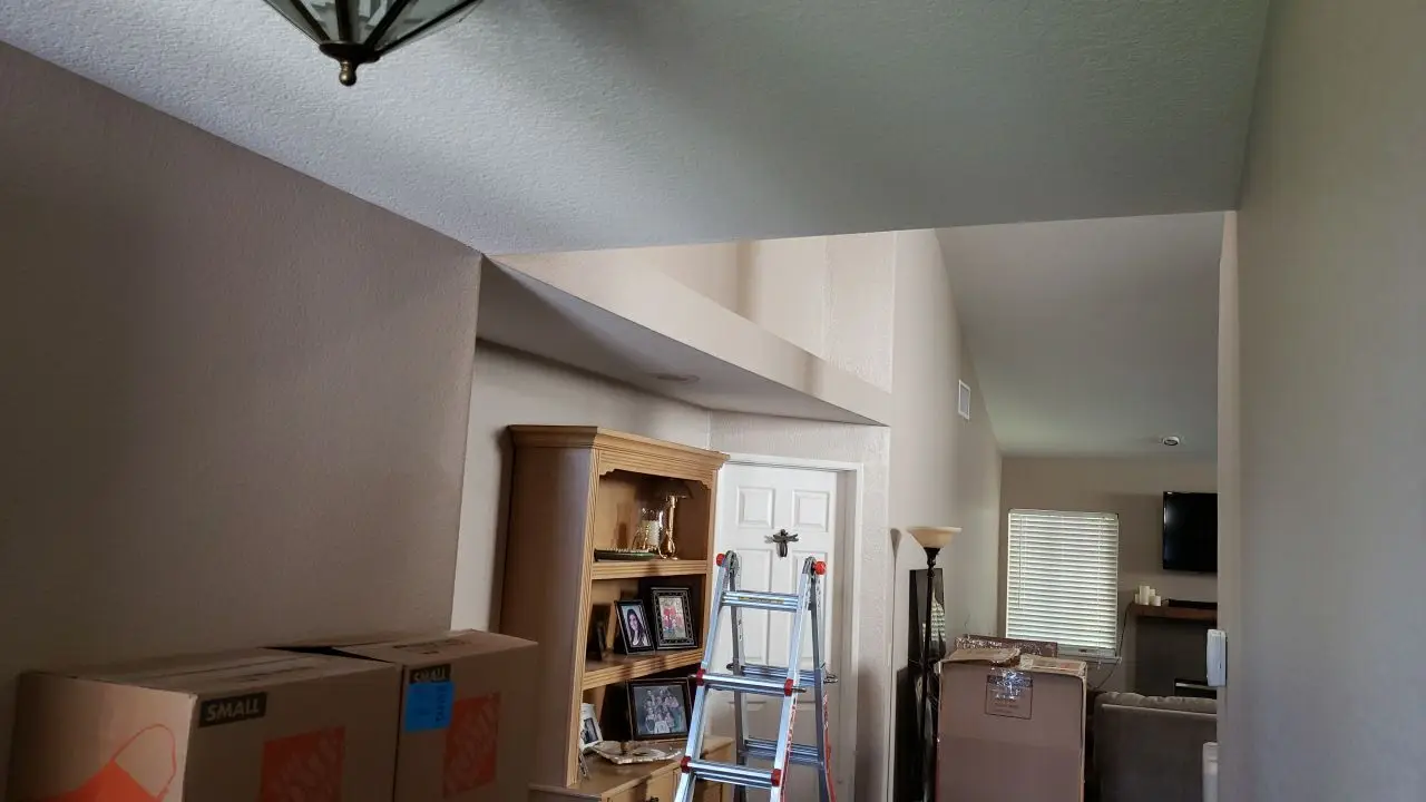 Finished pack-back and repaired area 4 during Temecula water damage restoration project by PL Builders