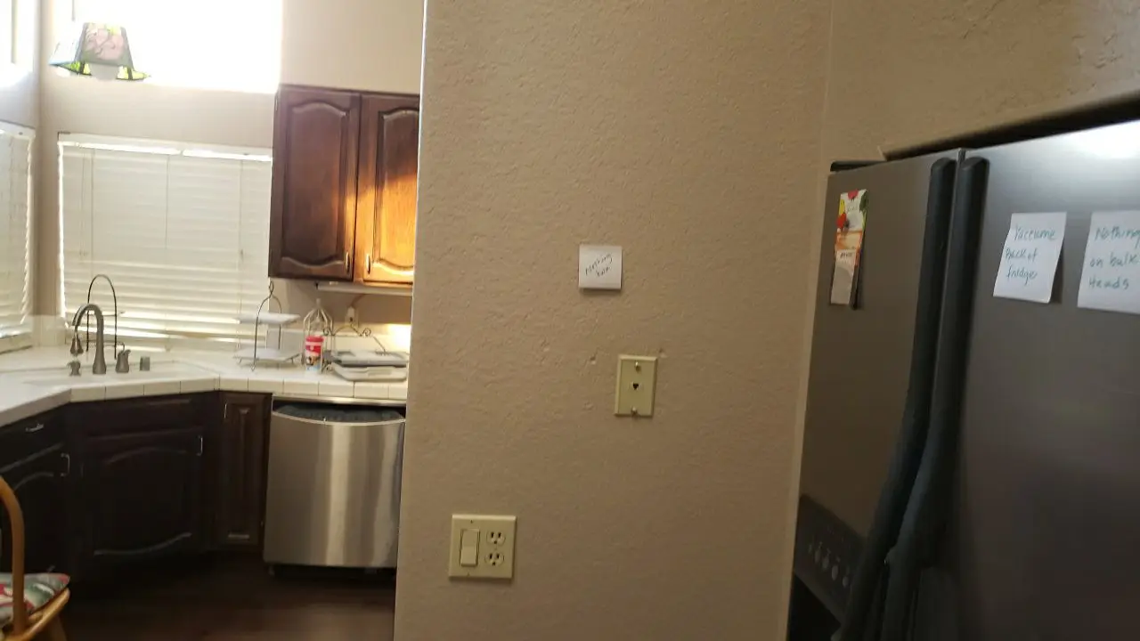 Finished pack-back and repaired area 42 during Temecula water damage restoration project by PL Builders