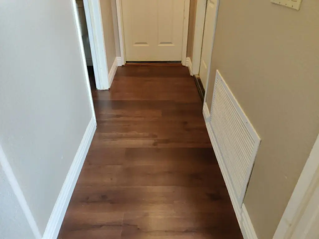 Finished pack-back and repaired area 6 during Temecula water damage restoration project by PL Builders