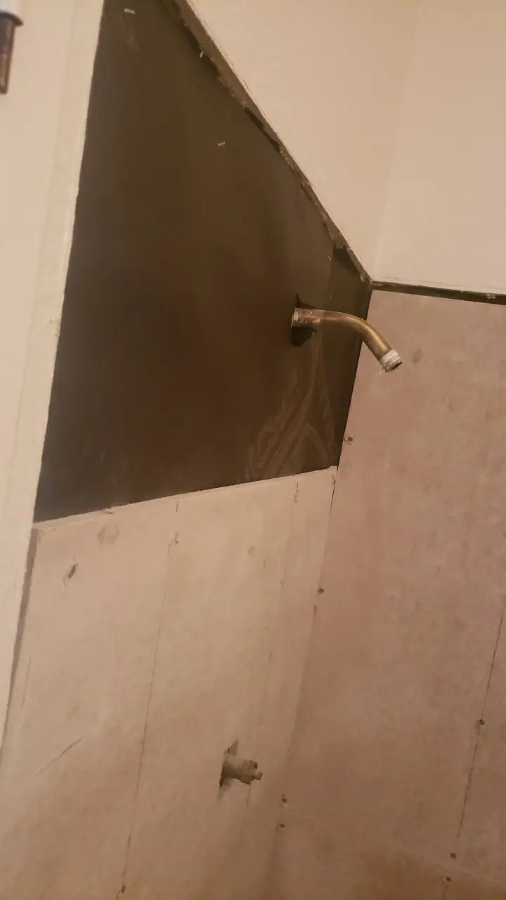 Opened and prepared water-damaged area 109 during Temecula water damage restoration project by PL Builders