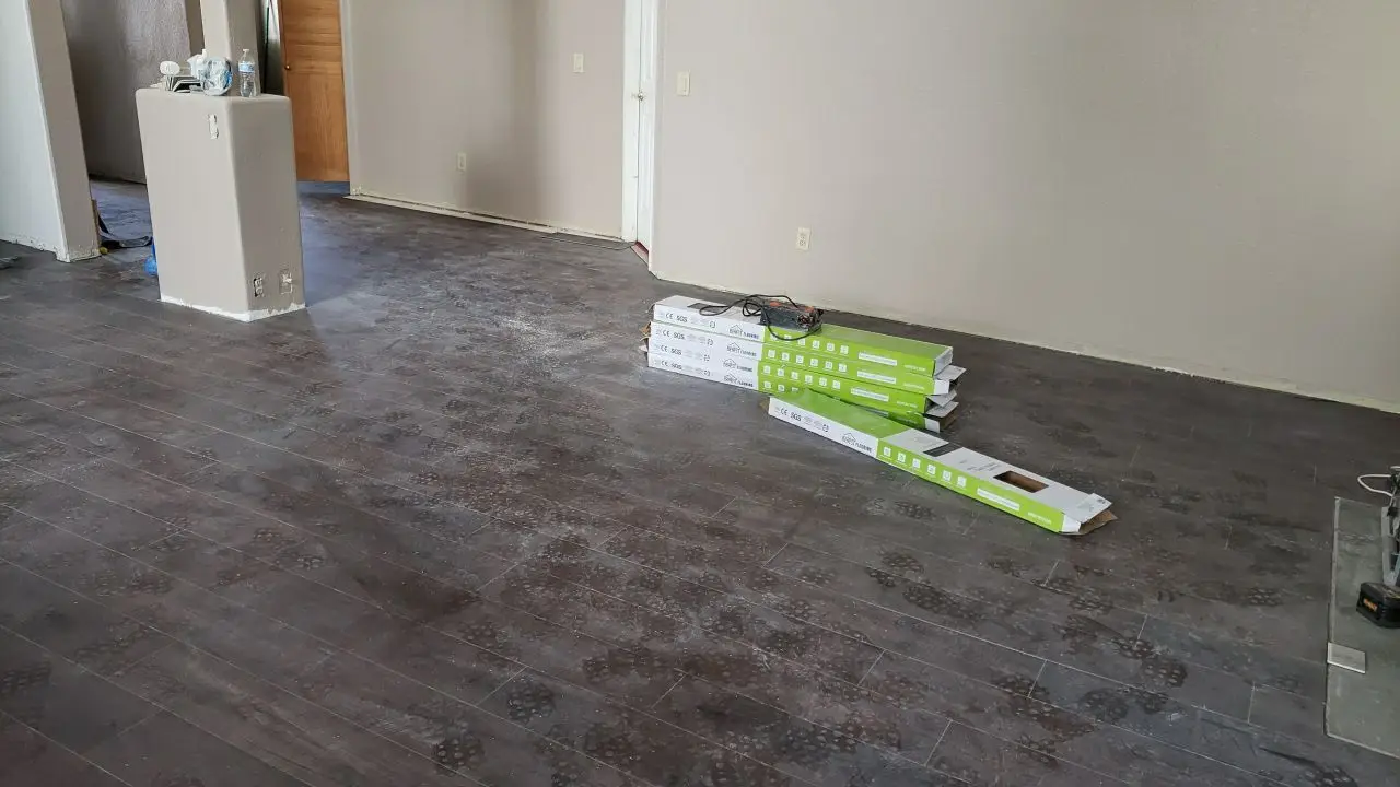 Reconstruction progress photo 173 during Temecula water damage restoration project by PL Builders