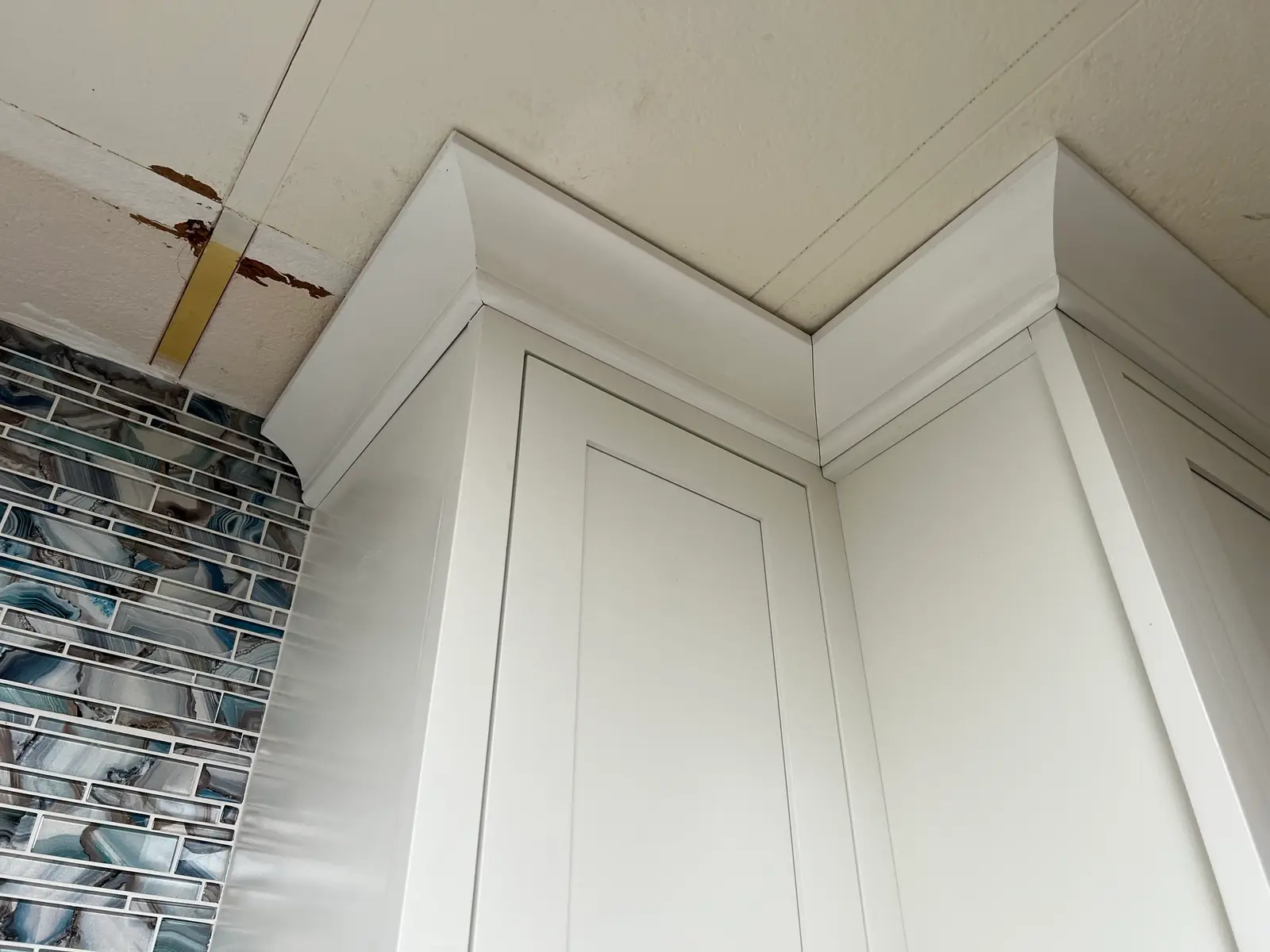 Cabinet trim and finish detail 47 during Valle Vista kitchen remodel project by PL Builders
