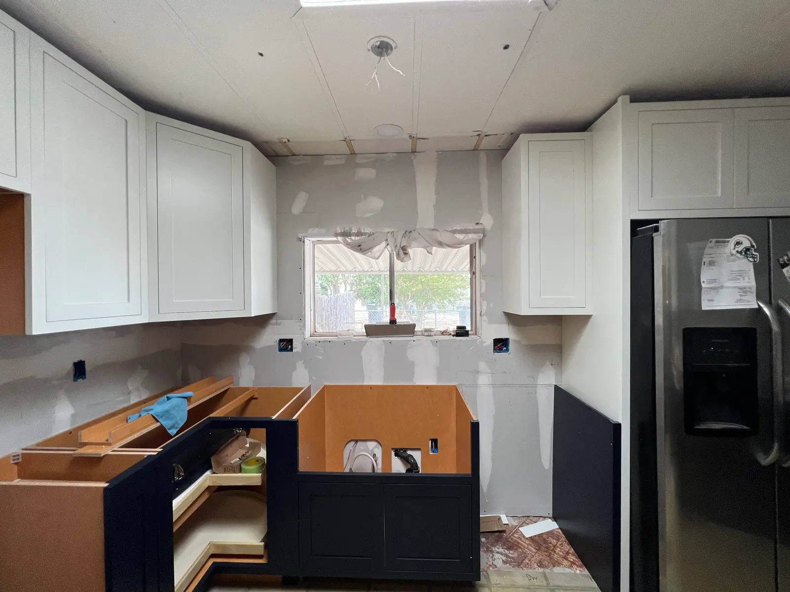 Cabinet trim and finish detail 51 during Valle Vista kitchen remodel project by PL Builders