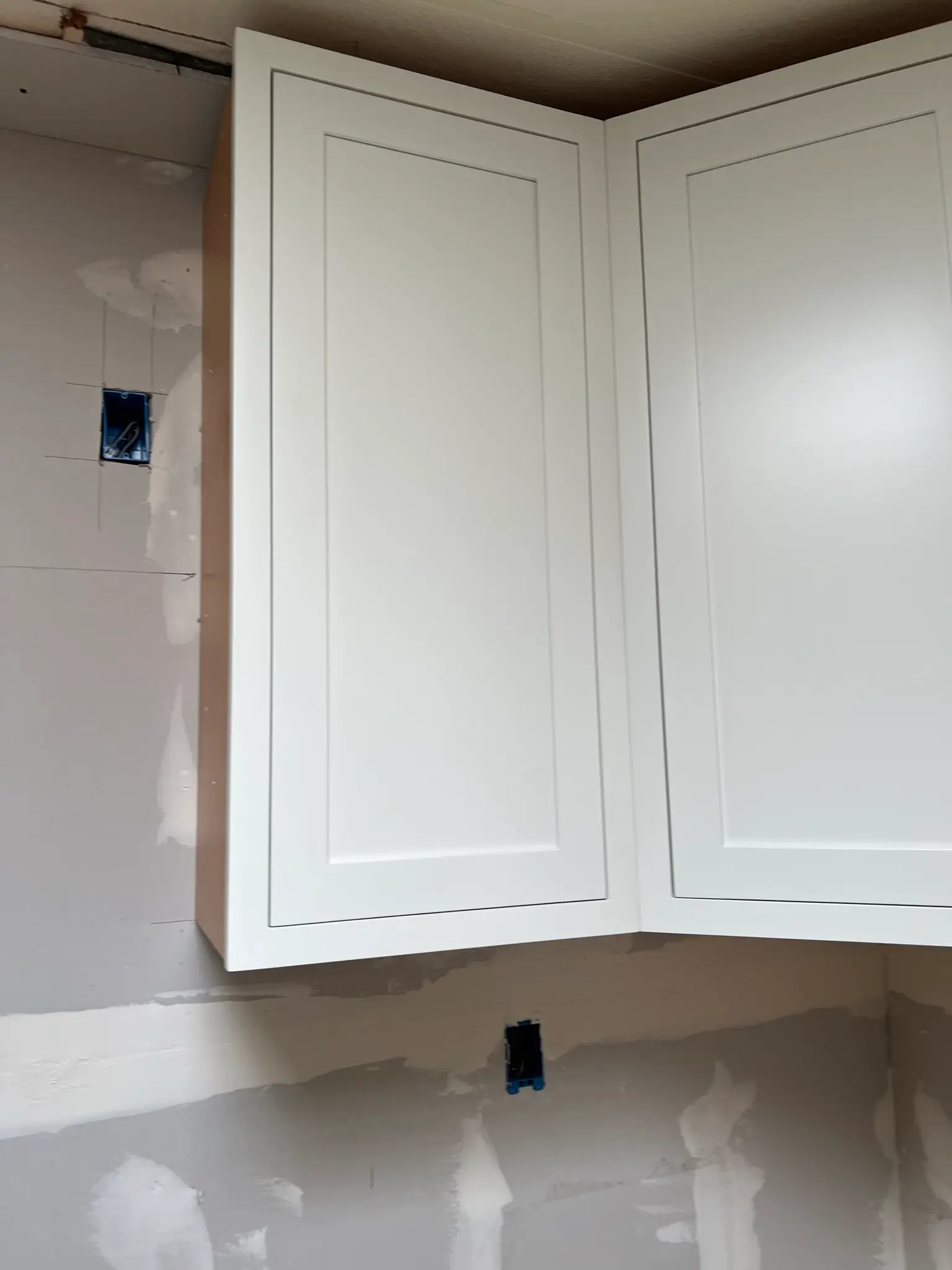 Cabinet trim and finish detail 53 during Valle Vista kitchen remodel project by PL Builders