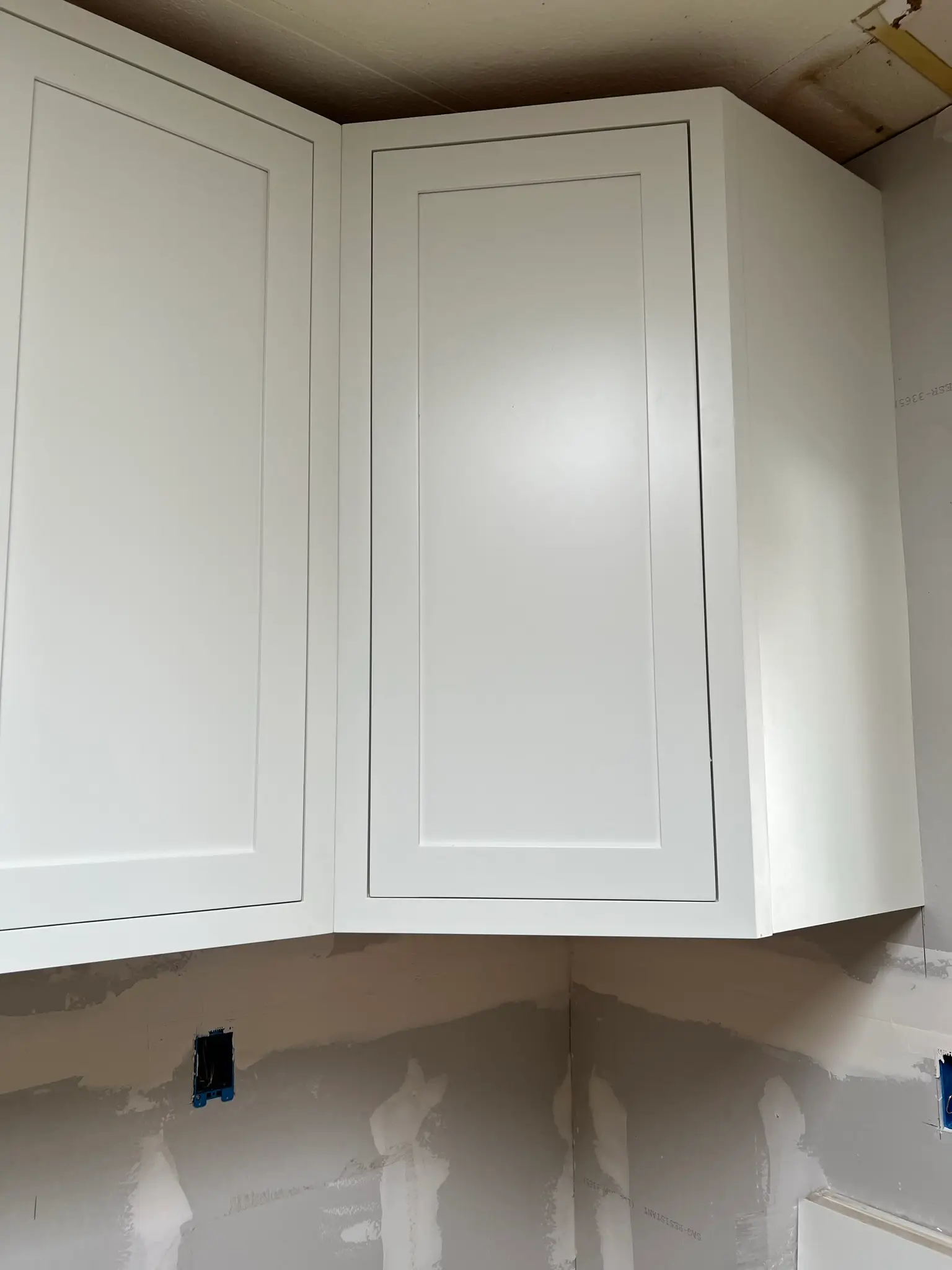Cabinet trim and finish detail 54 during Valle Vista kitchen remodel project by PL Builders