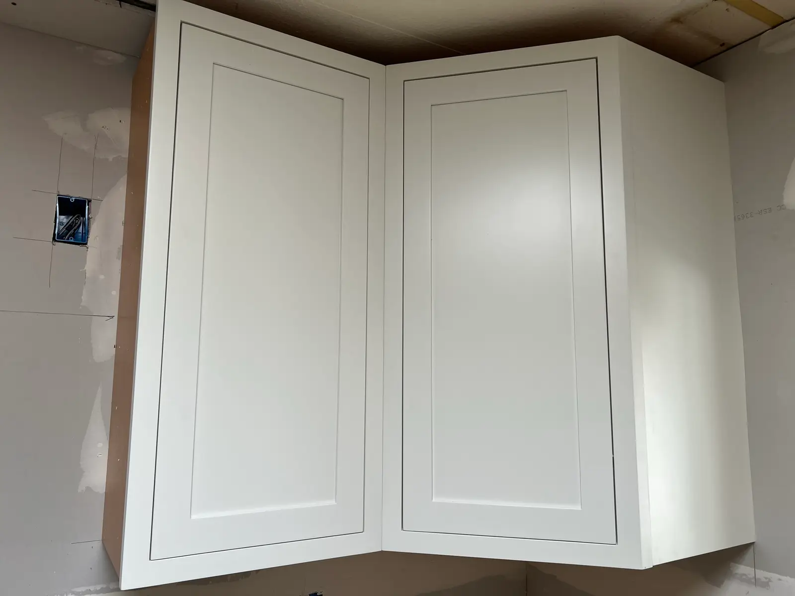 Cabinet trim and finish detail 56 during Valle Vista kitchen remodel project by PL Builders
