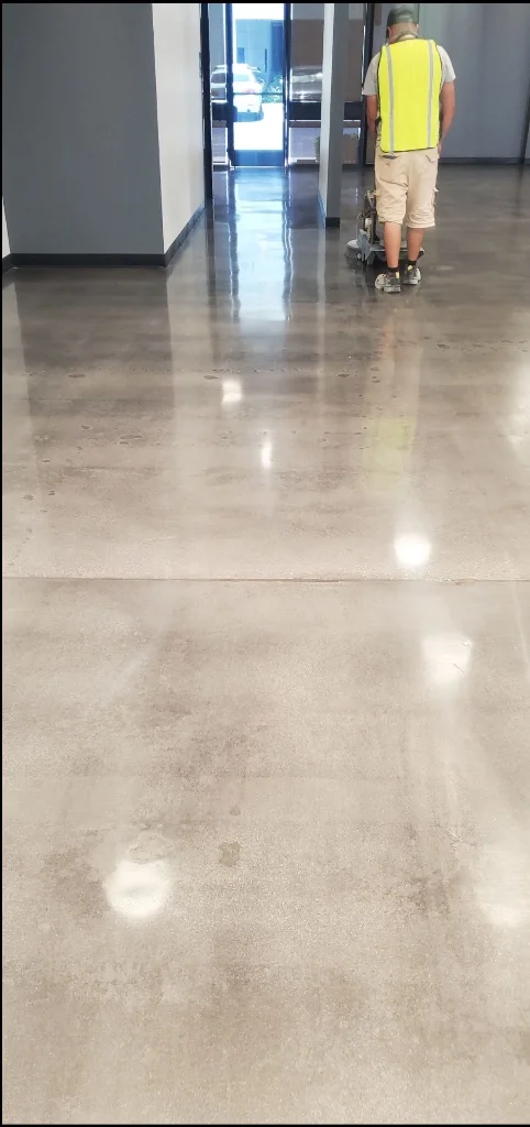 Perris remodeling project by PL Builders showing Industrial Carpet and Tile Removal + Concrete Polishing