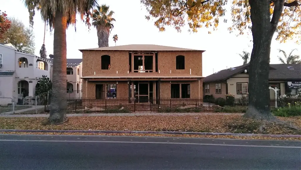 Riverside fire damage restoration project by PL Builders showing Commercial Rebuild - Law Office Fire Restoration and Framing