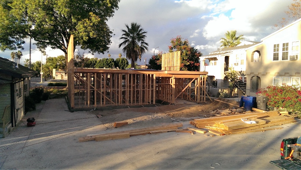 Before: Riverside Commercial Rebuild — Law Office Fire Restoration & Framing project photos from PL Builders
