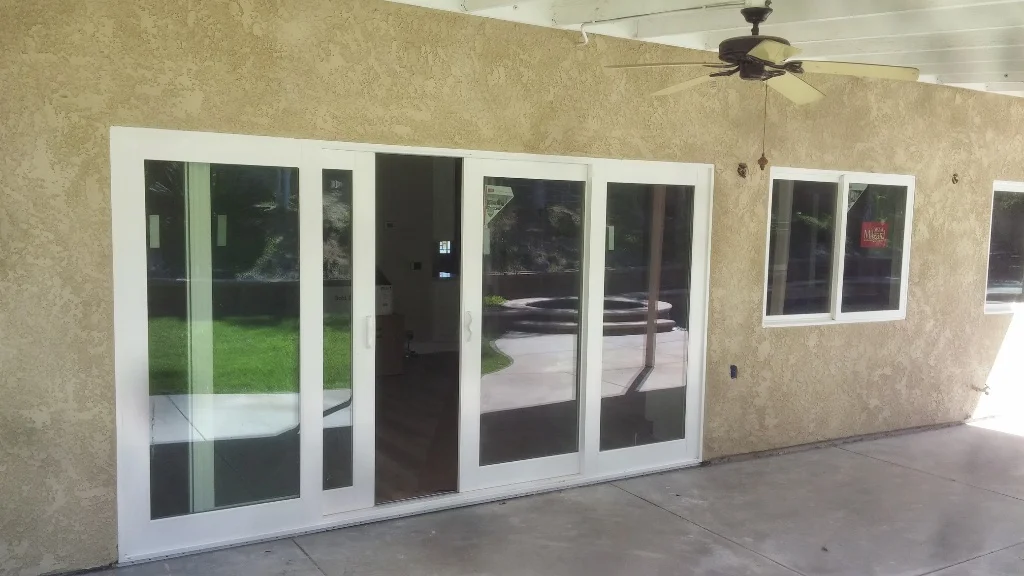 Yorba Linda structural framing project by PL Builders showing Structural Patio Door Framing for Tony Reagins