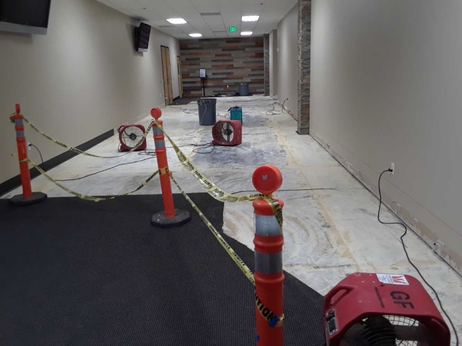 Emergency Water Mitigation for Crossroads Church project photos from PL Builders